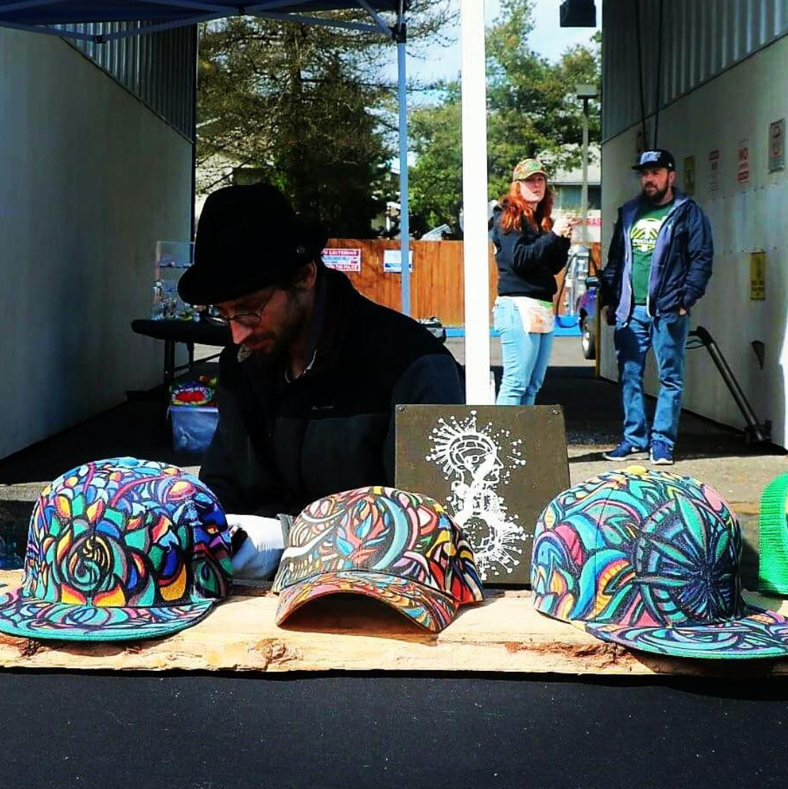 Collection of painted hats