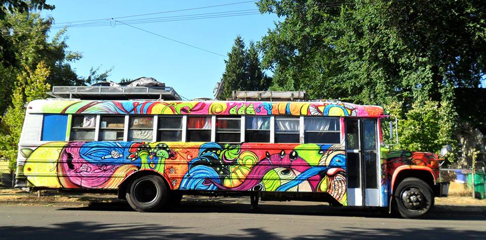 Bus Mural, Portland Oregon